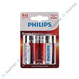 ΜΠΑΤΑΡΙΕΣ ΑΛΚΑΛΙΚΕΣ PHILIPS ''D'' (2 ΤΕΜ.)