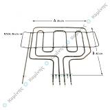 ΑΝΩ ΑΝΤ/ΣΗ + ΓΚΡΙΛ PITSOS 1100+1700W ΚΟΝΤΑ ΑΚΡΑ