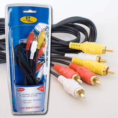 FTT1-017 3 rca αρσ. - 3 rca αρσ. 1.2m