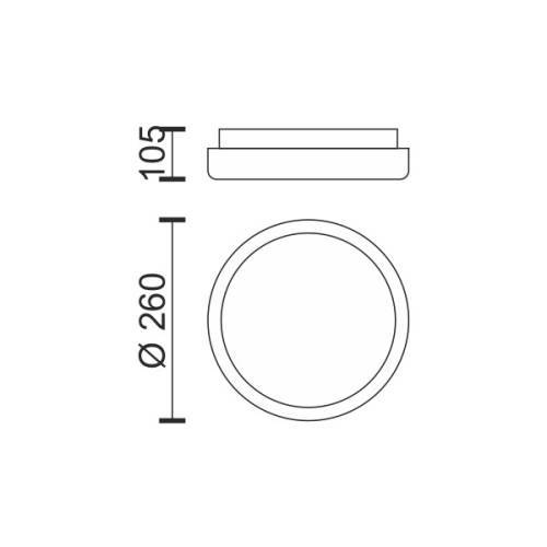 ΠΛΑΦΟΝΙΕΡΑ LED ΟΡΟΦΗΣ 15W 3000K