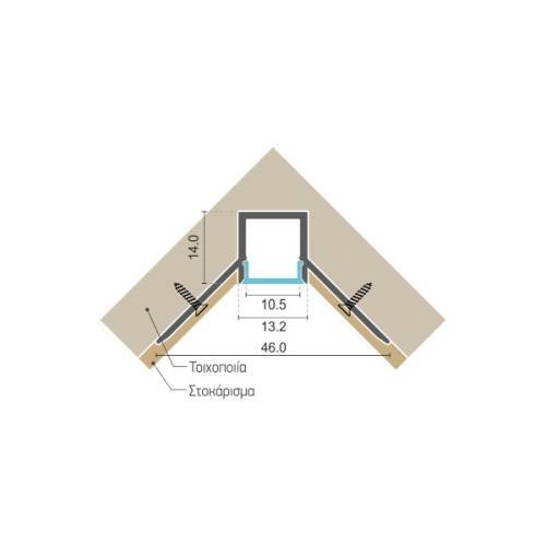 ΧΩΝΕΥΤΟ ΓΡΑΜΜΙΚΟ ΠΡΟΦΙΛ ΑΛΟΥΜΙΝΙΟΥ