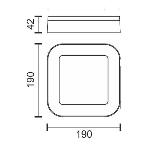 ΑΠΛΙΚΕΣ ΕΞΩΤΕΡΙΚΟΥ ΧΩΡΟΥ LED 15W 3000K