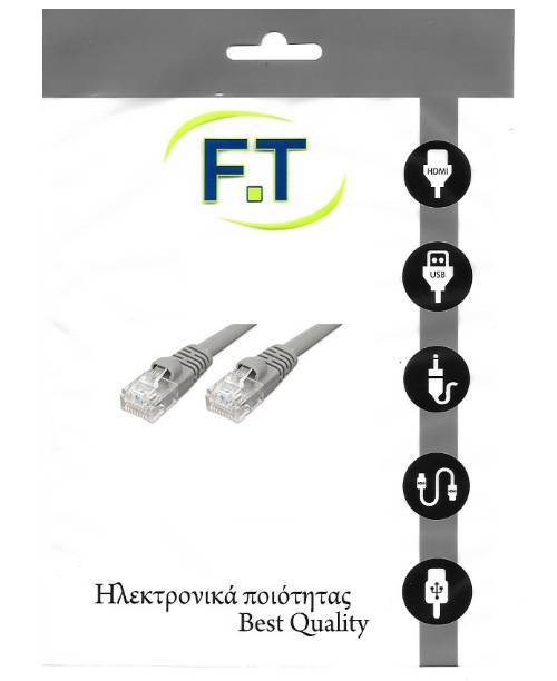 FTT16-621 ΚΑΛΩΔΙΩΣΗ UTP CAT6 PATCH CORD 1.0m