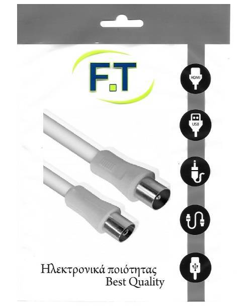 FTT2-013/white Καλωδίωση RF 2.5m
