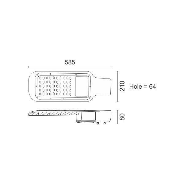 ΦΩΤΙΣΤΙΚΑ ΔΡΟΜΟΥ LED HPL 150W 6000K
