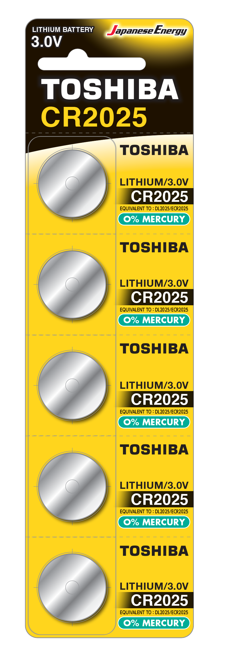 Toshiba CR2025 (blister 5 pcs) - CR2025 CP-5C