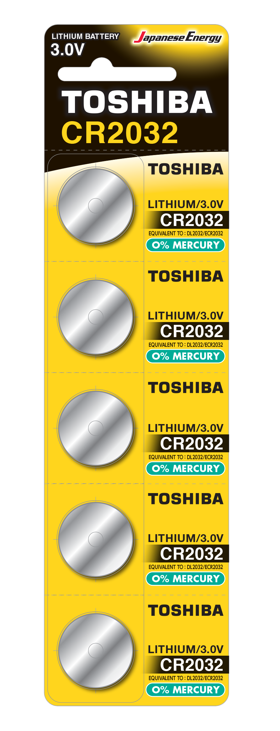 Toshiba CR2032 (blister 5 pcs) - CR2032 CP-5C