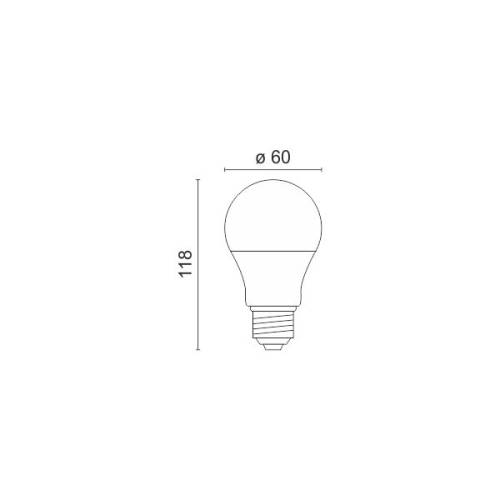 ΛΑΜΠΤΗΡAΣ LED E27 12W 6000K