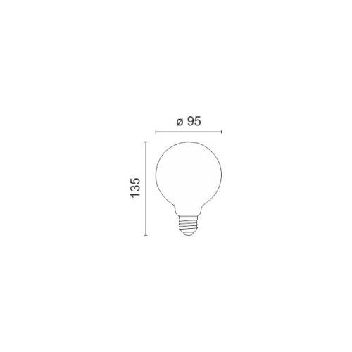 ΛΑΜΠΤΗΡAΣ E27 EDISON Dimmable 40W 2200K