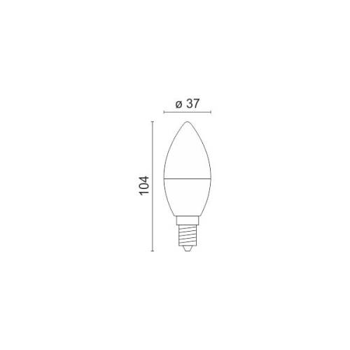 ΛΑΜΠΤΗΡAΣ LED E14 5W 6000K