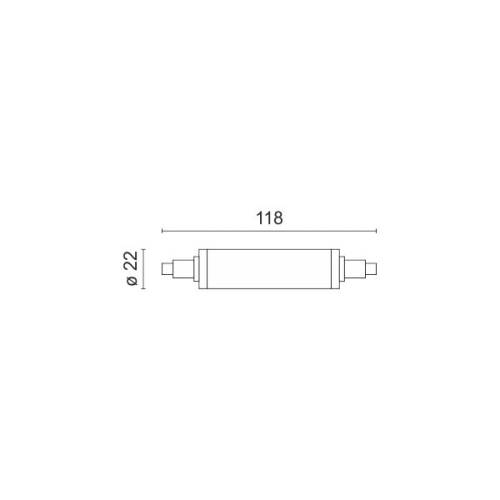 ΛΑΜΠΤΗΡAΣ LED R7S DIMMABLE 10W 4000K