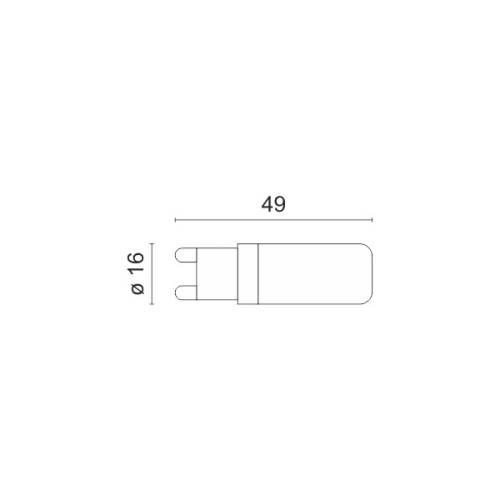 ΛΑΜΠΤΗΡAΣ LED G9 ΚΕΡΑΜΙΚΟΣ 5W 6000K
