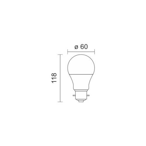 ΛΑΜΠΤΗΡAΣ LED B22 10W 6000K