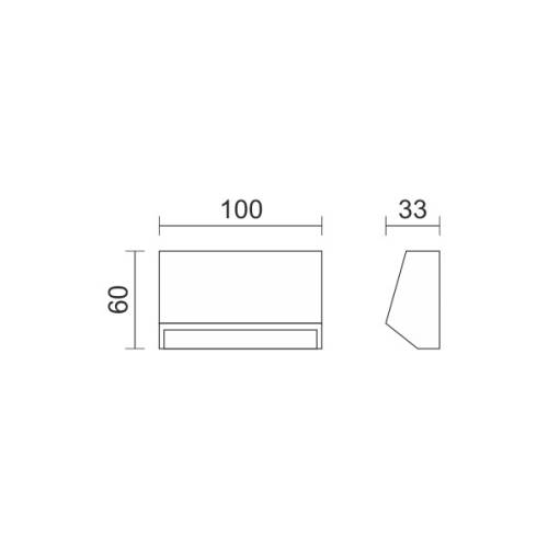 ΑΠΛΙΚΑ LED ΕΞΩΤΕΡΙΚΟΥ ΧΩΡΟΥ 1.5W 3000K