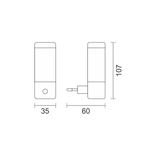 ΦΩΤΙΣΤΙΚΟ ΝΥΚΤΟΣ LED 1W