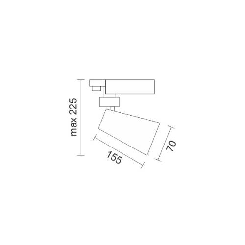SPOT ΡΑΓΑΣ LED ΡΥΘΜΙΖΟΜΕΝΟ 30W 4000K