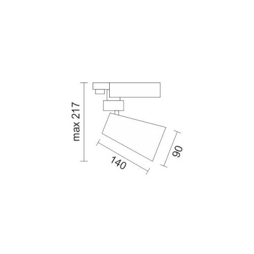 SPOT ΡΑΓΑΣ LED ΡΥΘΜΙΖΟΜΕΝΟ 40W 3000K