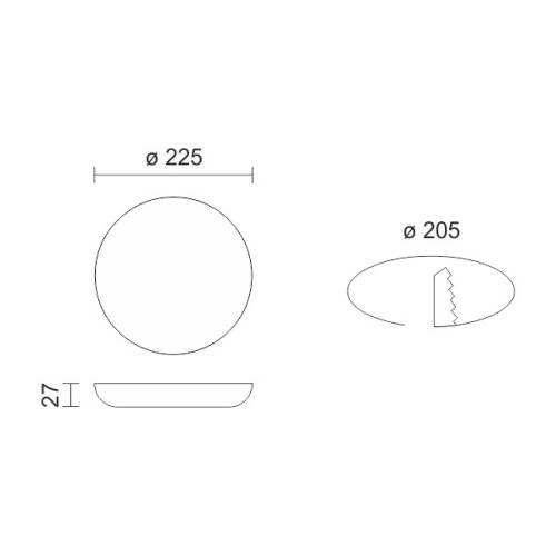 ΧΩΝΕΥΤΟ LED ΟΡΟΦΗΣ FRAMELESS 36W 3000K