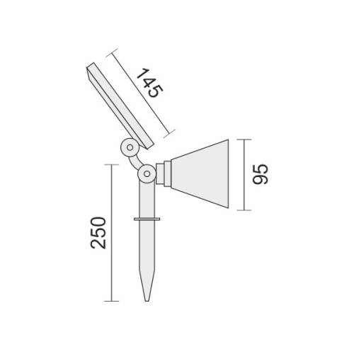 ΦΩΤΙΣΤΙΚΟ LED SOLAR ΕΔΑΦΟΥΣ 4W RGB