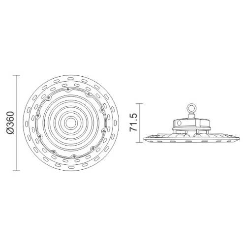 ΚΑΜΠΑΝΕΣ LED UFO 200W 6000K