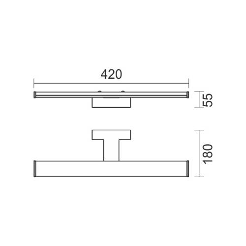 ΦΩΤΙΣΤΙΚΟ ΛΟΥΤΡΟΥ LED 14W 3000K