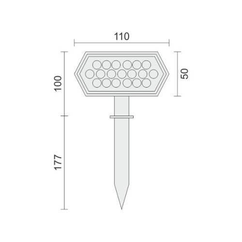 ΗΛΙΑΚΟ ΦΩΤΙΣΤΙΚΟ ΕΔΑΦΟΥΣ LED 4W 6000K