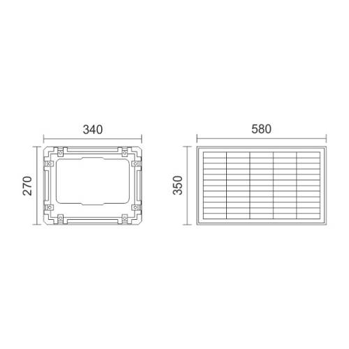 ΗΛΙΑΚΟΣ ΠΡΟΒΟΛΕΑΣ LED ΜΕ ΤΗΛΕΧΕΙΡΙΣΤΗΡΙΟ 300W 6000K