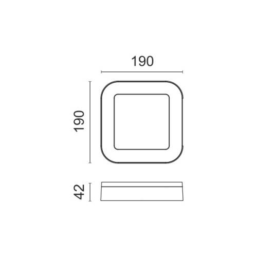 ΑΠΛΙΚΕΣ ΕΞΩΤΕΡΙΚΟΥ ΧΩΡΟΥ LED 15W 4000K
