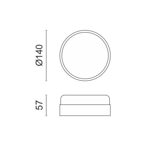 ΑΠΛΙΚΕΣ ΕΞΩΤΕΡΙΚΟΥ ΧΩΡΟΥ LED 12W 4000K