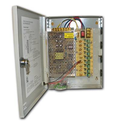 FTT9-008 Τροφ/κο για κάμερες cctv 9 εξόδων 10Amper